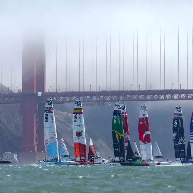 Sail GP San Francisco 2022 Golden Gate Bridge